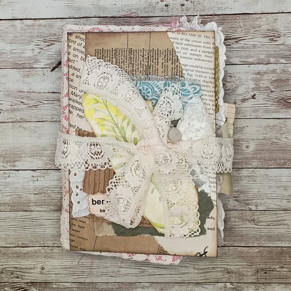 Pink Embellished Junk Journal: Flowers, Birds and Butterflies (Benevolent) - Picture 2 of 16